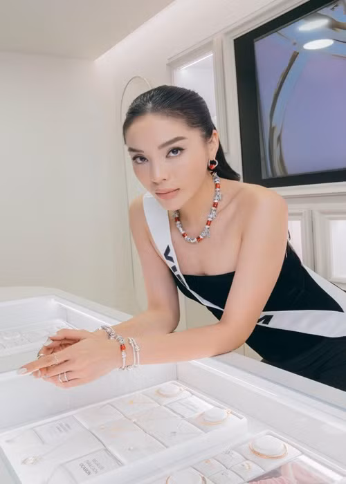 Nàng hậu tham gia cuộc thi nhan sắc quốc tế trong 20 ngày. Ảnh: FB Kỳ Duyên.