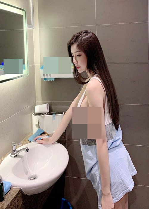 Hannah từng bị chỉ trích vì diện phong cách “quên nội y”, hớ hênh vòng một.