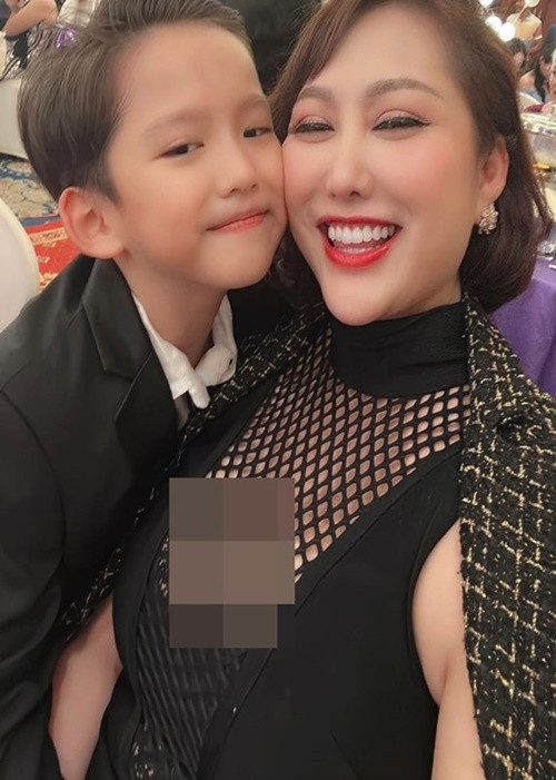 Phi Thanh Vân và chồng cũ thứ hai có một cậu con trai chung. Ảnh: FB Phi Thanh Vân.