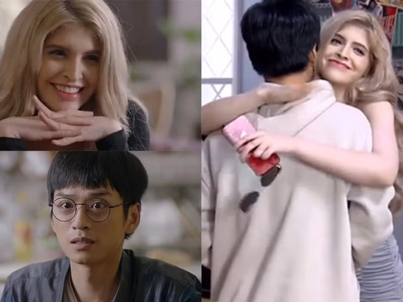 Hình ảnh Andrea Aybar đóng vai cô gái ngoại quốc sở hữu nhan sắc xinh đẹp khiến Nhân (Trần Nghĩa) mê như điếu đổ trong Nhà trọ Balanha năm 2020. Ảnh: FB Andrea Aybar.