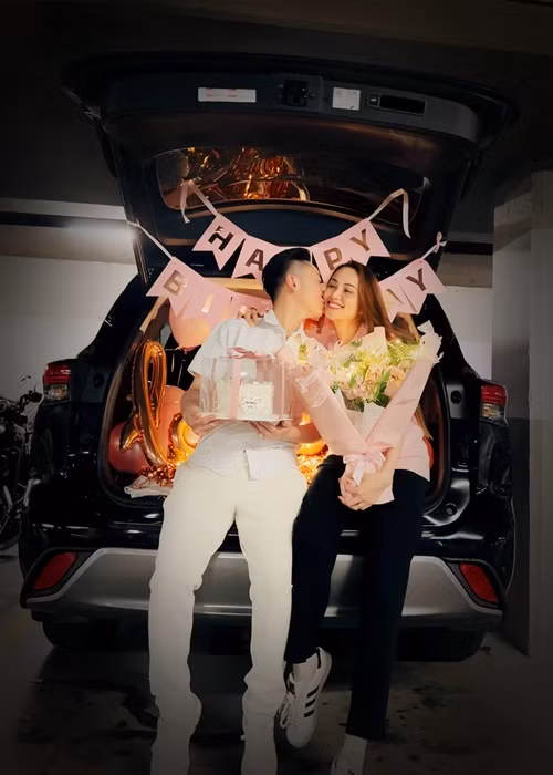 Nàng hậu cho biết, chồng hiền lành, khá nhút nhát.