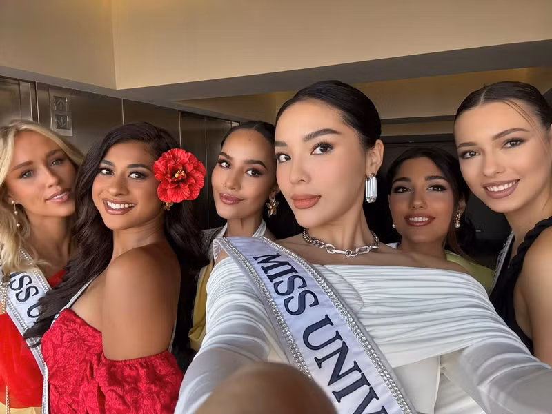 Kỳ Duyên tiếp tục ghi điểm bởi sự thân thiện. Ảnh: FB Kỳ Duyên.