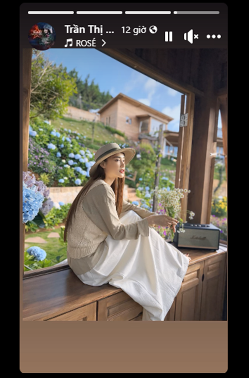 Căn villa của Nhã Phương - Trường Giang ở Đà Lạt đẹp thơ mộng bởi cặp đôi trồng nhiều hoa. Ảnh: FB Nhã Phương.