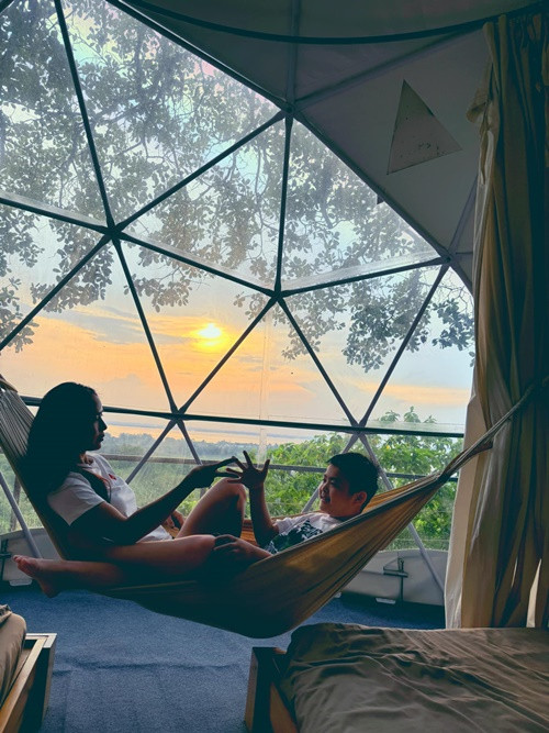 Nữ diễn viên hiện tại có mối quan hệ thân thiết với con trai của Bửu Lộc. Ảnh: FB Bella Mai.