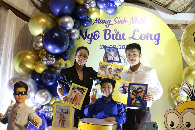 Nam doanh nhân không ngại hội ngộ Nhật Kim Anh vì con trai chung. Ảnh: FB Bửu Lộc.