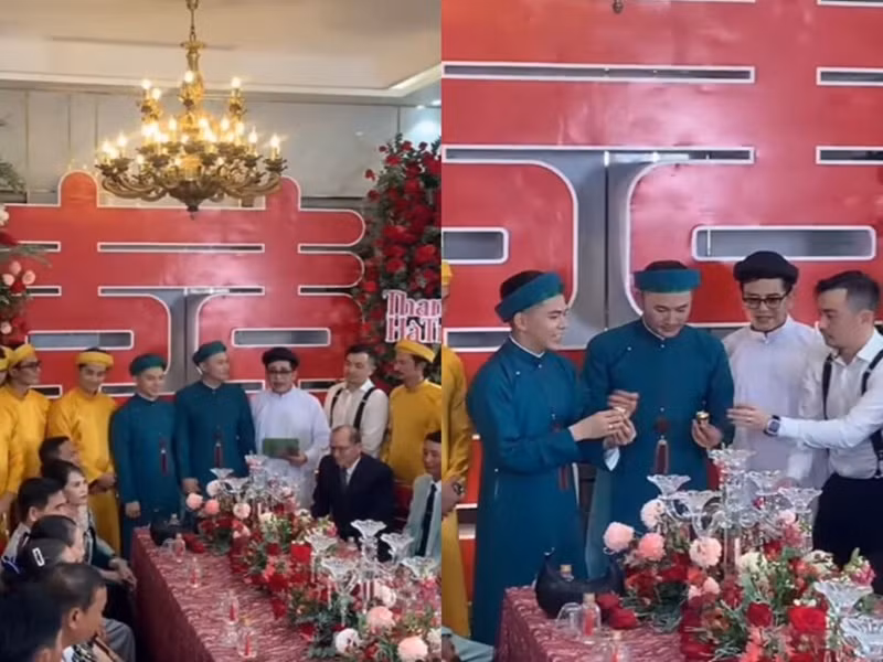 Trước đám cưới ở Đồng Tháp, cặp đôi tổ chức tiệc cưới ở Phú Quốc và TP HCM. Ảnh: Người Đưa Tin.