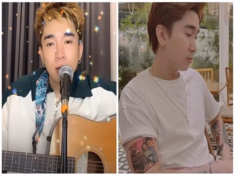 Chi Dân xin lỗi khán giả, mong khán giả bỏ qua, thông cảm cho anh quay lại lần này. Bên cạnh đó, nam ca sĩ hứa rằng bản thân sẽ thay đổi, sống nghiêm túc với nghề. Ảnh: Vietnamnet, FB Chi Dân.