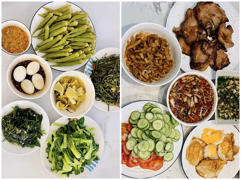 Khi không đóng phim, Thân Thúy Hà dành nhiều thời gian ở nhà nấu nướng.