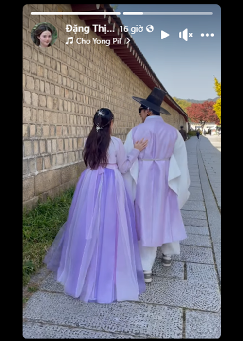 Midu và Minh Đạt quấn quýt không rời trong chuyến du lịch.