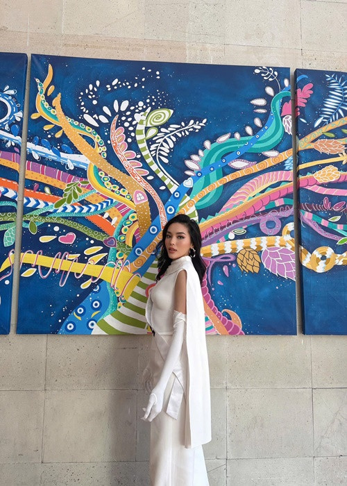 Trong top 20 hạng mục Voice For Change ở Miss Universe 2024, Kỳ Duyên đang xếp thứ 13. Ảnh chụp màn hình.