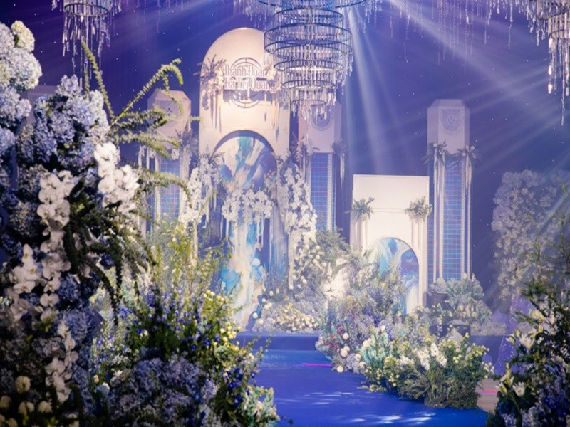 Lễ đường của cặp đôi đẹp như trong chuyện cổ tích. Ảnh: Phụ Nữ Mới.