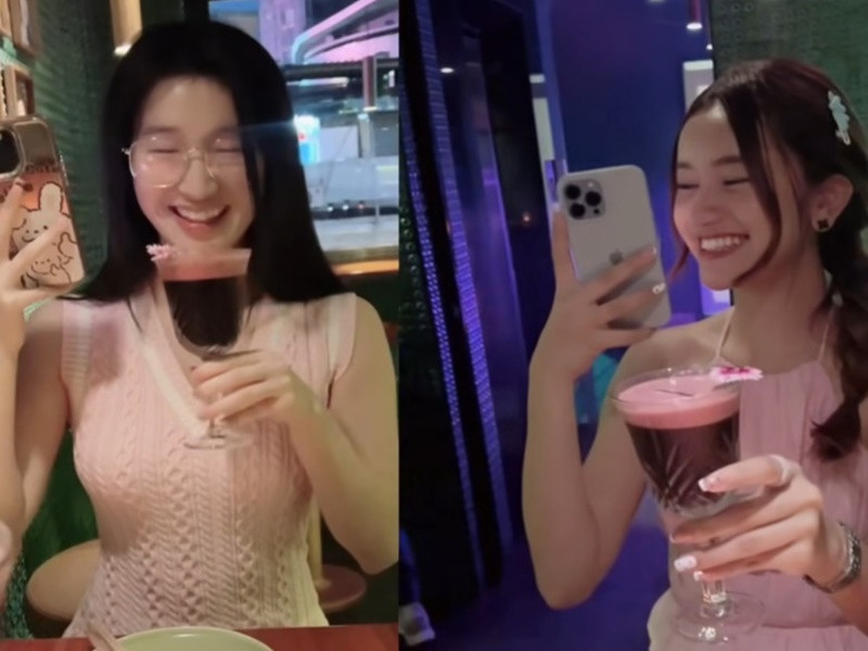 Phương Nhi và Alyna Somnang thân thiết sau khi tham gia cuộc thi Miss International 2023. Ảnh: Đời Sống Gia Đình.