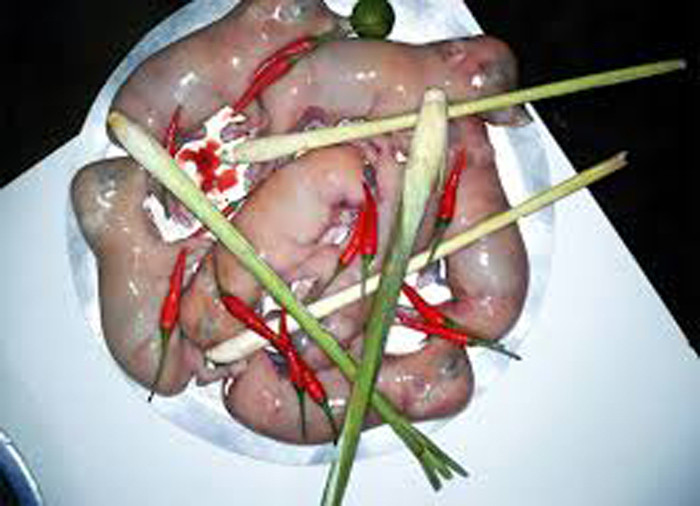 Món ăn kinh dị nhưng lại được tin rằng những món làm từ bào thai động vật hoặc con vật dạng bào tử có tác dụng lớn trong việc tăng cường sinh lực, giúp chuyện chăn gối trở nên cực sung.