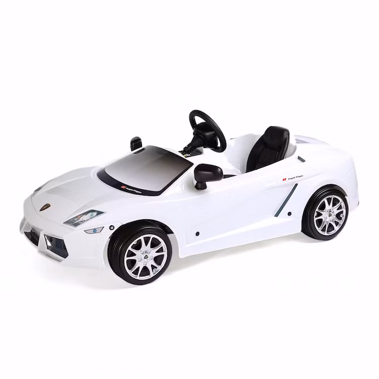 Không tỏ ra kém cạnh Ferrari, chiếc xe điện Gallardo LP550-2 trị giá 592 USD (tương đương 12,9 triệu đồng) của Lamborghini có tốc độ tối đa lên tới 8 km/h.