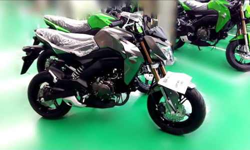 Lo dien minibike Kawasaki Z125 canh tranh voi Honda MSX