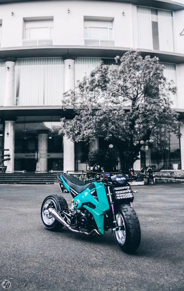 Với những món "đồ chơi" mới, chiếc MSX đã trở nên thể thao và độc đáo hơn nhiều. (Ảnh bài viết: Đàm Nguyên Hồng Phúc).