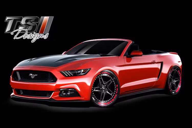 Dựa trên bản Mustang EcoBoost mui trần, bản độ của TS Design có vè sau được nới rộng tới 3 inch và bộ mâm Forgiato hàng khủng. Tuy nhiên động cơ và hệ thống treo của xe chỉ được độ lại "nhẹ nhàng".