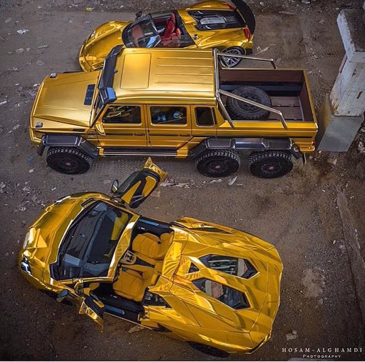 Sau khi mạ vàng, giá trị của nhiều chiếc xe bình thường đã có thể lên tới cả triệu đô.