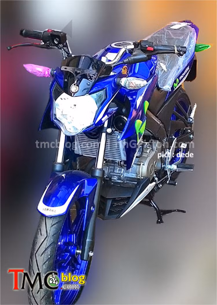 Đúng như những hình ảnh đã từng rò rỉ trước đây, Vixion (hay FZ150i) mới sẽ có thiết kế sắc sảo hơn.