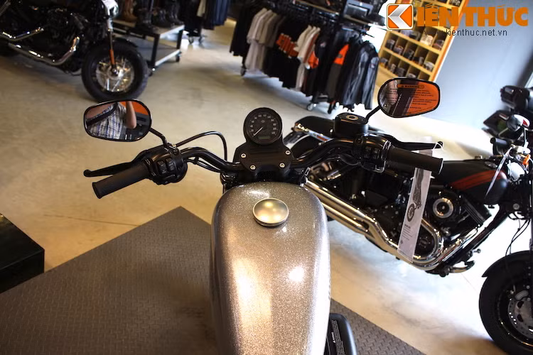 Iron 883 có tay lái đặt cao và yên xe thấp, đem tới tư thế ngồi thoải mái cho cả những người có chiều cao vừa phải.