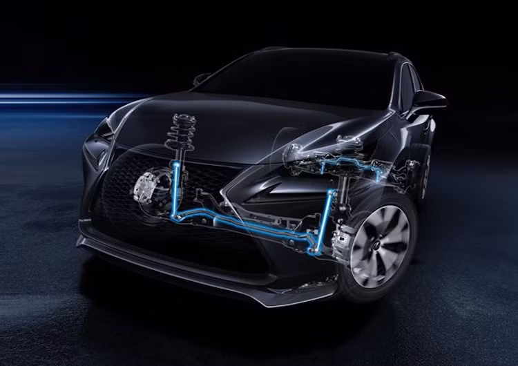 Điều này được thể hiện rõ nhất khi xe vào cua gấp, khi các thanh ổn định cân bằng của hệ thống treo AVS hoạt động nhằm hạn chế sự nghiêng thân xe.