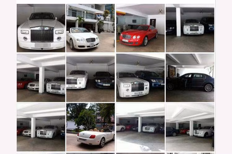 Những bức ảnh chụp dàn siêu xe được Phan Quang Thành chia sẻ trên Facebook cá nhân.