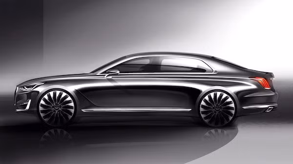 Vua ra mat, xe sang Genesis G90 da gianh giai thuong