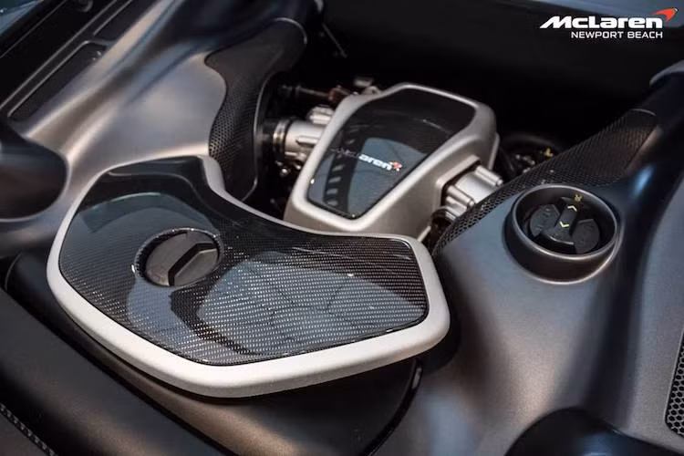 650S Le Mans vẫn được trang bị động cơ 3.8l tăng áp kép với công suất tối đa 650 PS (641 mã lực) và mô-men xoắn cực đại 678 Nm.