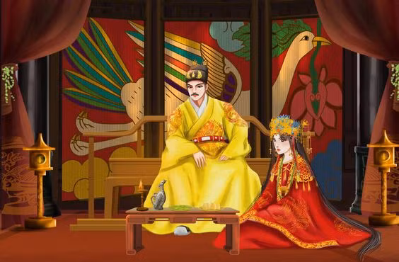 Người vợ chính của vua Lê Thần Tông là bà Trịnh Thị Ngọc Trúc, con gái chúa Trịnh. Ngoài ra, vua còn có 5 thứ phi. Điều lạ lùng là những bà thứ phi của vua thuộc các dân tộc khác nhau như Thái, Mường, Hán, Lào và đặc biệt là người vợ thứ sáu là phụ nữ Hòa Lan (Hà Lan ngày nay). 