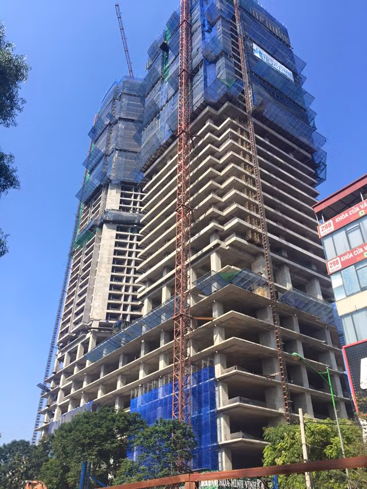 Tổng thể dự án nhìn từ phía Công viên Nghĩa Đô.