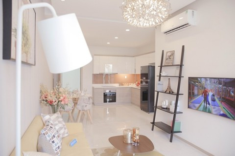 Diện tích căn hộ của dự án dao động từ khoảng 50 - 111 m2, đa số là căn 2 phòng ngủ. Các trang thiết bị nhập ngoại, lót gỗ của Đức, gạch Prime, sản phẩm vệ sinh Rigel của Singapore, cửa ABS Hàn Quốc, hệ thống bếp Malocca của Pháp, cửa sổ Xingfa mở rộng cao 2,3 m.