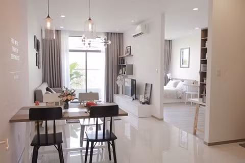 Thiết kế trang nhã mà sang trọng bên trong các căn hộ.