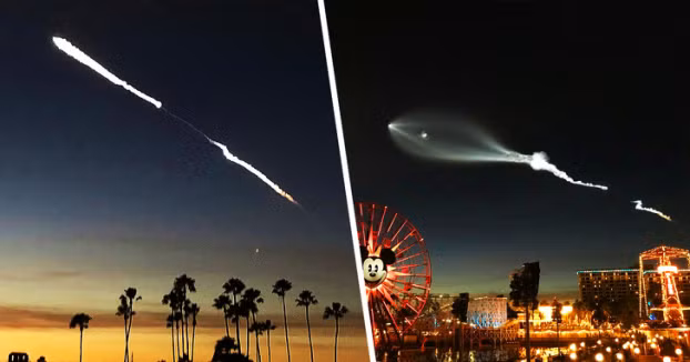 Khoảnh khắc tên lửa Falcon 9 được phóng lên vũ trụ