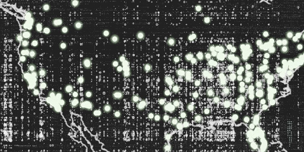 "Sau đây là hình ảnh dữ liệu của hơn 18.000 vụ nhìn thấy UFO. Để thực hiện trực quan hóa, tôi đã cấu trúc và xử lý một bộ dữ liệu có chứa số lần nhìn thấy được báo cáo, cùng với thời lượng và vị trí của chúng...