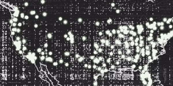 "Sau đây là hình ảnh dữ liệu của hơn 18.000 vụ nhìn thấy UFO. Để thực hiện trực quan hóa, tôi đã cấu trúc và xử lý một bộ dữ liệu có chứa số lần nhìn thấy được báo cáo, cùng với thời lượng và vị trí của chúng...