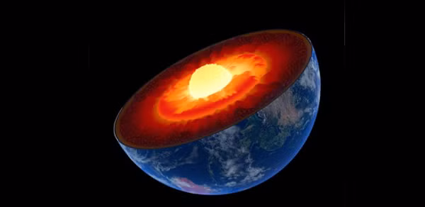 Sự kiện này làm tan chảy một phần lớp vỏ của Trái đất nguyên bản, nên helium-3 có đường tìm lên mặt đất.