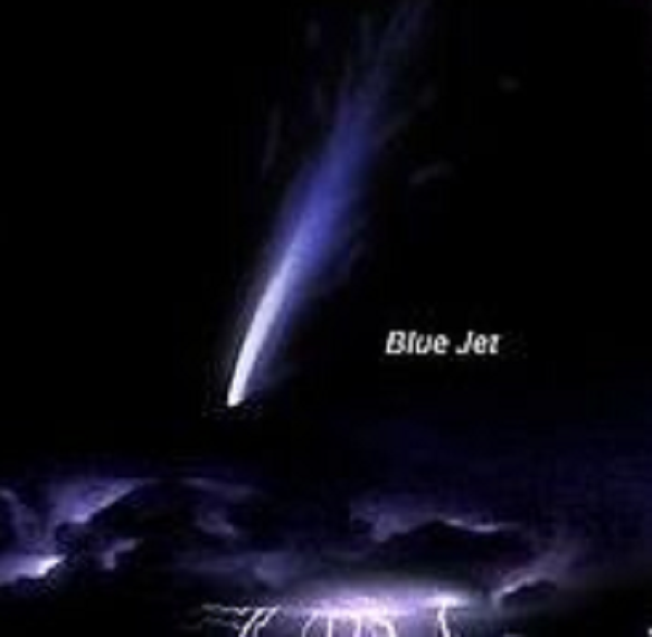 Hiện tượng sét xanh kỳ lạ này hình thành phía trên các đám mây bão. Nó trông giống như một ngôi sao băng và di chuyển trong tầng điện ly cách mặt đất khoảng 40 km đến 80 km.