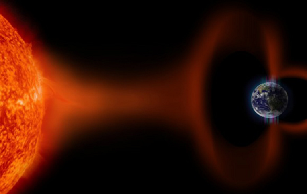 Nhưng ngọn lửa Mặt trời này đã tích điện lên tầng điện ly thấp hơn, khiến sóng vô tuyến bị mất năng lượng khi đi qua, bị bầu khí quyền nuốt mất.