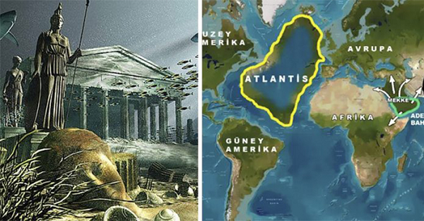 Vào thế kỷ thứ tư trước Công nguyên, Plato – một nhà triết học Hy Lạp đã kể chuyện về vùng đất tên là Atlantis nằm ở Đại Tây Dương. Tuy nhiên, sau đó toàn bộ vùng đất của người Atlantis đã hoàn toàn chìm xuống đáy biển trong một cơn đại hồng thủy và kết thúc nền văn minh của họ. Đến nay, những giả thiết về vùng đất huyền bí vẫn còn để ngỏ.