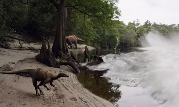 Nhóm nghiên cứu dẫn đầu bởi nhà cổ sinh vật học Robert DePalma từ Đại học Manchester (Anh) cho biết con quái vật xấu số được xác định là một con Thescelosaurus, một loài khủng long ăn cỏ nhỏ.