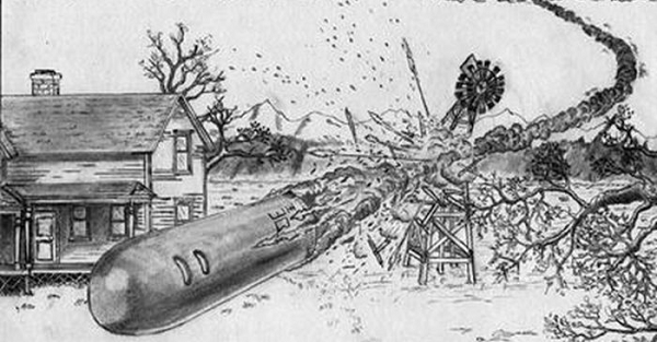 Ngày 17/4/1897, một UFO khổng lồ xuất hiện trên bầu trời thị trấn Aurora của Hoa Kỳ. Theo mô tả của các nhân chứng, chiếc UFO này trông giống như một điếu xì gà khổng lồ.