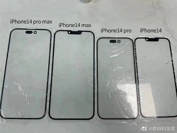 Hình ảnh rò rỉ tấm phủ màn hình cho thấy, iPhone 14 bao gồm bốn mẫu, đó là iPhone 14 , iPhone 14 Pro , iPhone 14 Max và iPhone 14 Pro Max như các tin đồn trước đó.