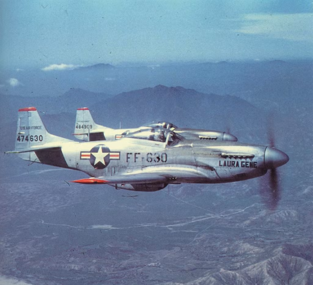 Trong Chiến tranh Triều Tiên, F-51 được xem là đã quá lạc hậu, không thể đọ sức với MiG-15 vì vậy chúng thường dùng để tấn công mặt đất với rocket và bom.