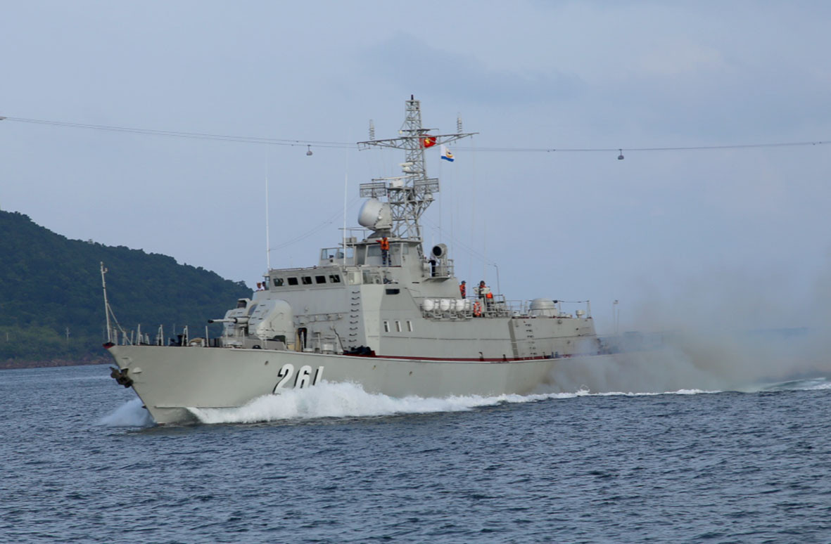 Tàu 261, Vùng 5 thực hành đi biển