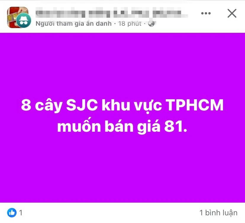 Hỏi mua vàng SJC chợ đen, người bán trả lời 'giấy tờ lấy đâu ra' - Hình 3 Hoi mua vang SJC cho den, nguoi ban tra loi 'giay to lay dau ra'-Hinh-3