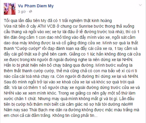 Diem My 9x Bang Hoang Khi Bi Cuop Dung Dao Khong Che