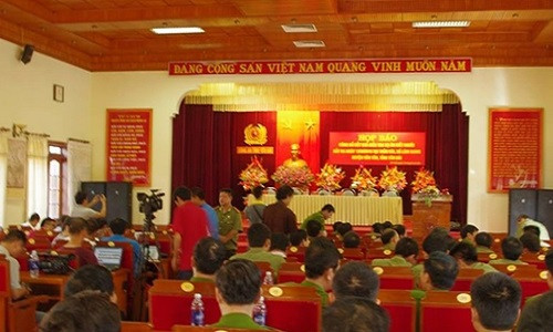 Họp báo thong tin chính thúc vụ thảm sát ỏ Yen Bái