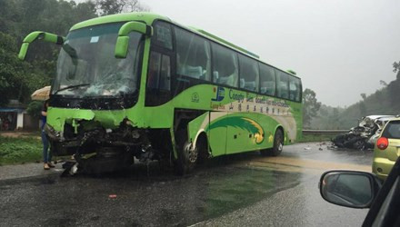 Tai nạn giao thong nghiem trong, 2 cong an Lạng Son tu vong