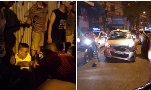 Thục hu vụ cuóp taxi giua pho co Ha Noi