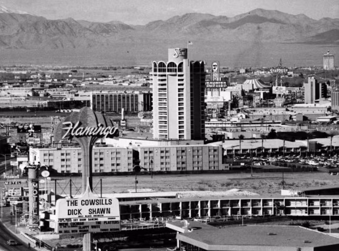 Đường Las Vegas Strip năm 1962.